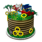 Sonic's Tropical Adventure Theme Cake Freed's Bakery 7" Round (Serves 8-10) Vanilla Cake w/ Bavarian Cream 