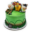 Barnyard Birthday Cake Theme Cake Freed's Bakery 10" Round (Serves 20-25) Vanilla Cake & Bavarian Cream Buttercream