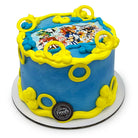 Speed's My Game Birthday Cake Theme Cake Freed's Bakery 7" Round (Serves 8-10) Vanilla Cake w/ Bavarian Cream 