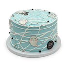 Ghastly Blue Halloween Cake Theme Cake Freed's Bakery 