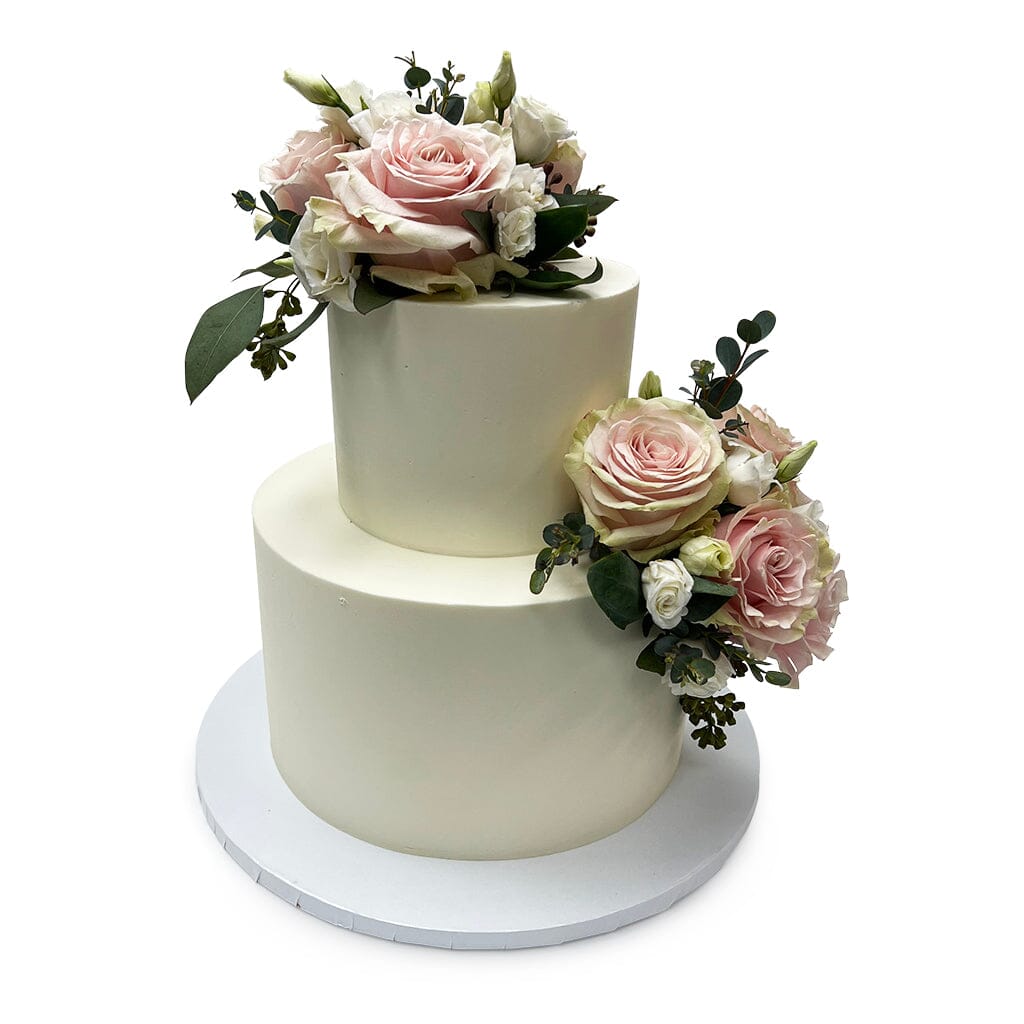 Blush Garden Wedding Cake Freed's Bakery 