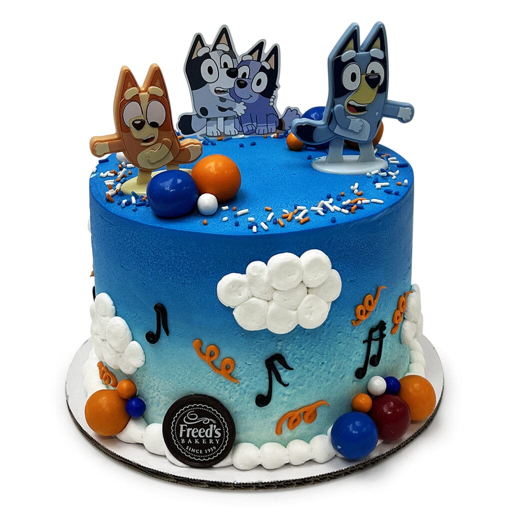 Bluey Dance Party Theme Cake Freed's Bakery 