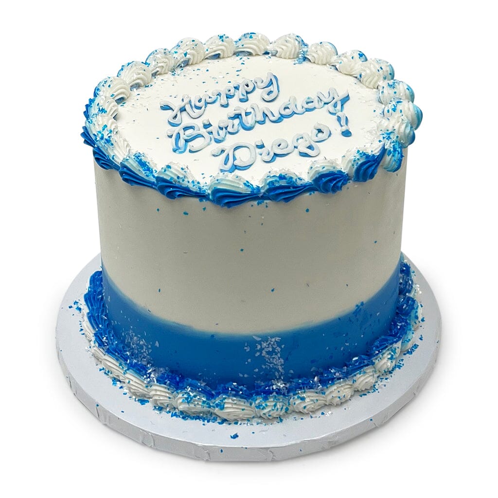 Baby Blue Buttercream Simple Cake – Cake Creations by Kate™