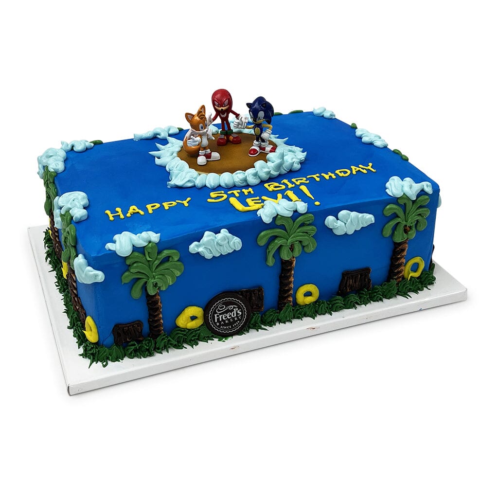 Sonic and Friends Island Cake Theme Cake Freed's Bakery 