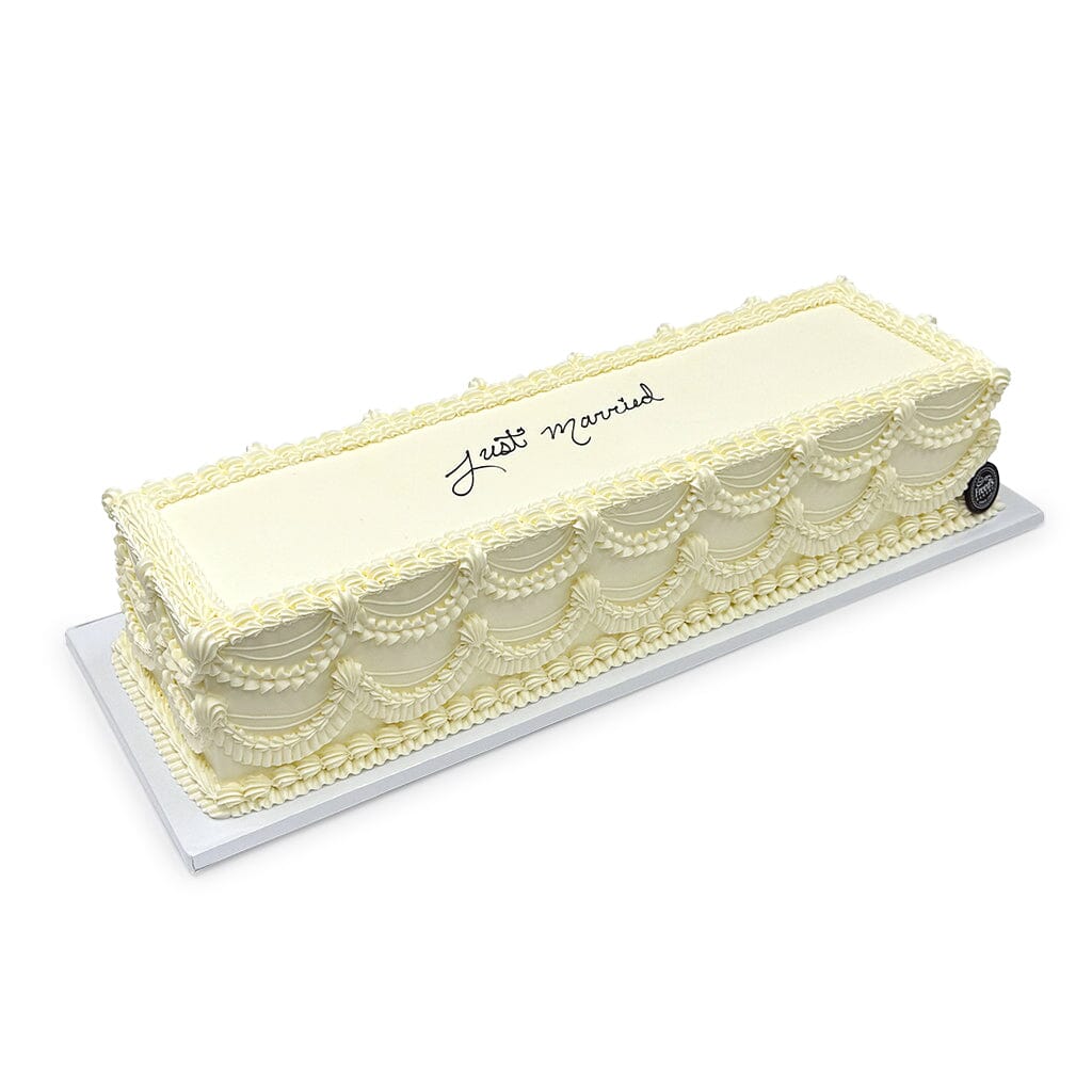 Vintage Newlywed Wedding Cake Theme Cake Freed's Bakery 
