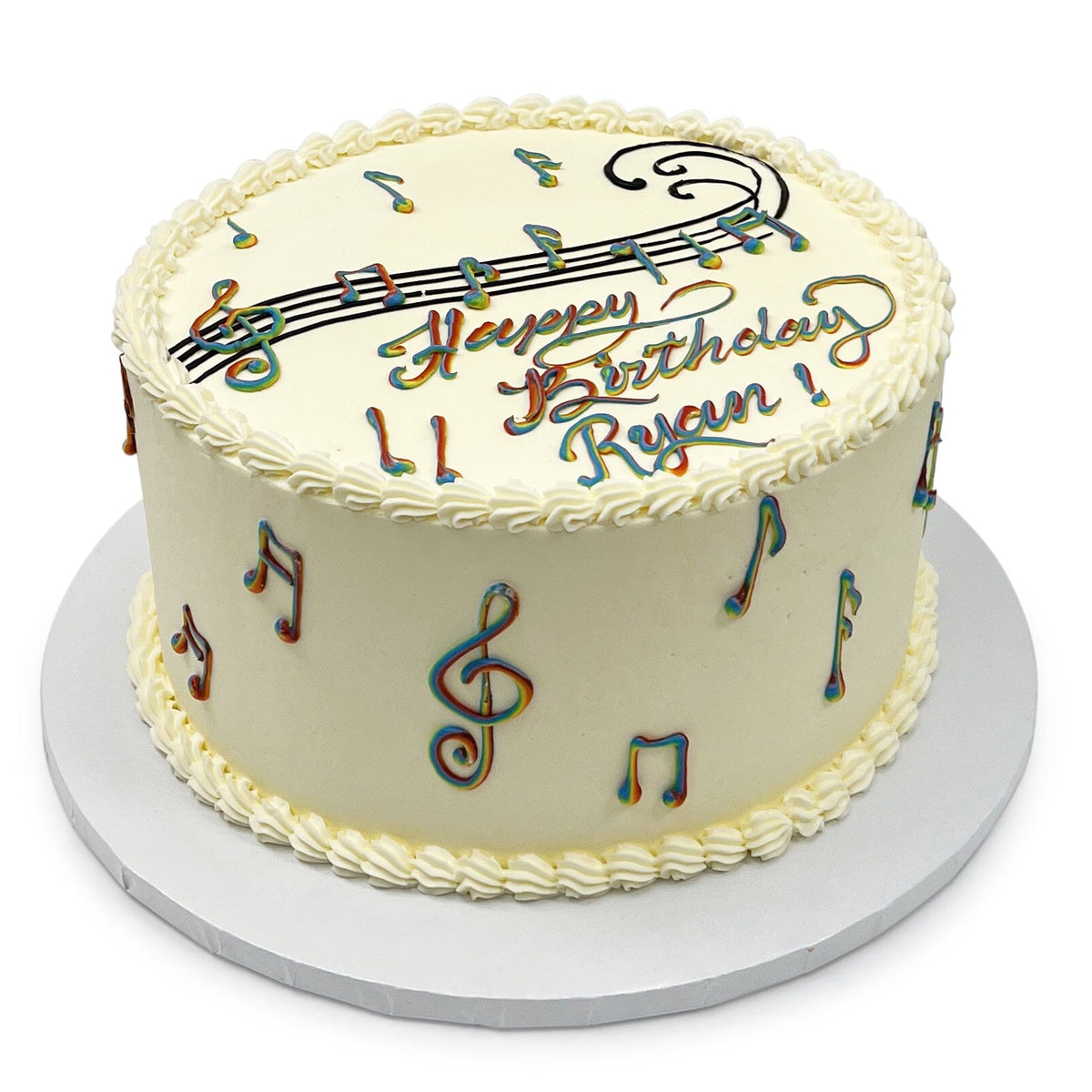Rainbow Music Note Cake – Freed's Bakery