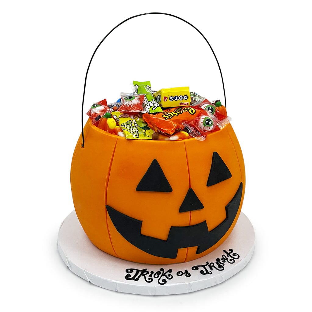 Pumpkin Bucket Cake Theme Cake Freed's Bakery 