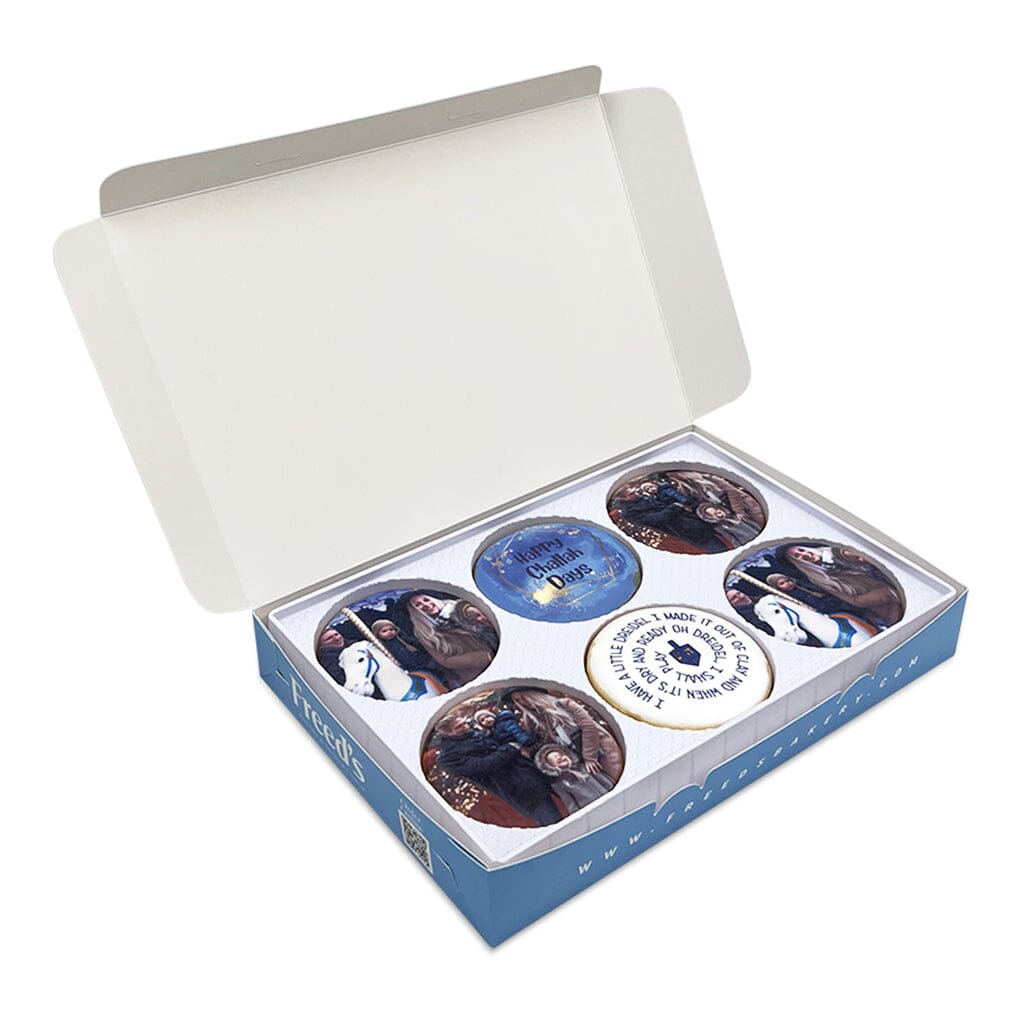 Little Dreidel Custom Cookie Gift Box Gift Box Freed's Bakery 12 Cookies One Image 