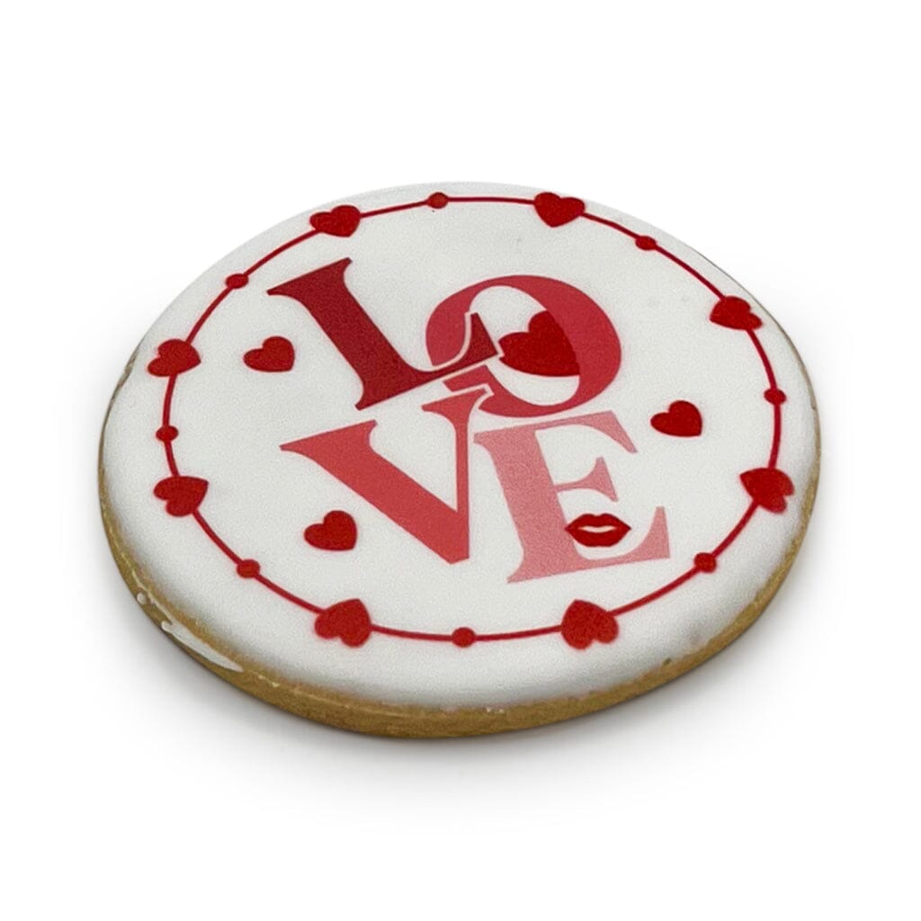Love Cookies Cutout Cookie Freed's Bakery Four No - Do Not Individually Bag Cookies "Love" Only