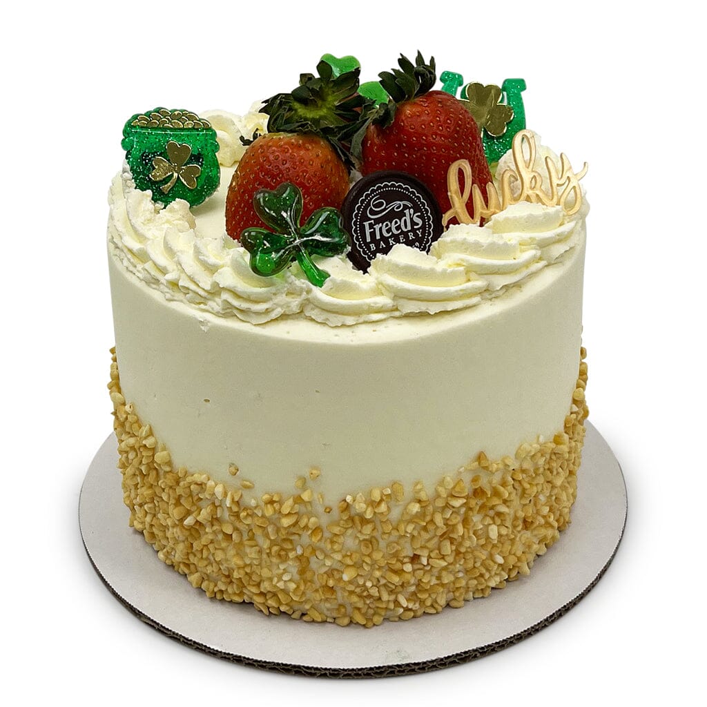 St. Patrick's Day Strawberry Shortcake Dessert Cake Freed's Bakery 