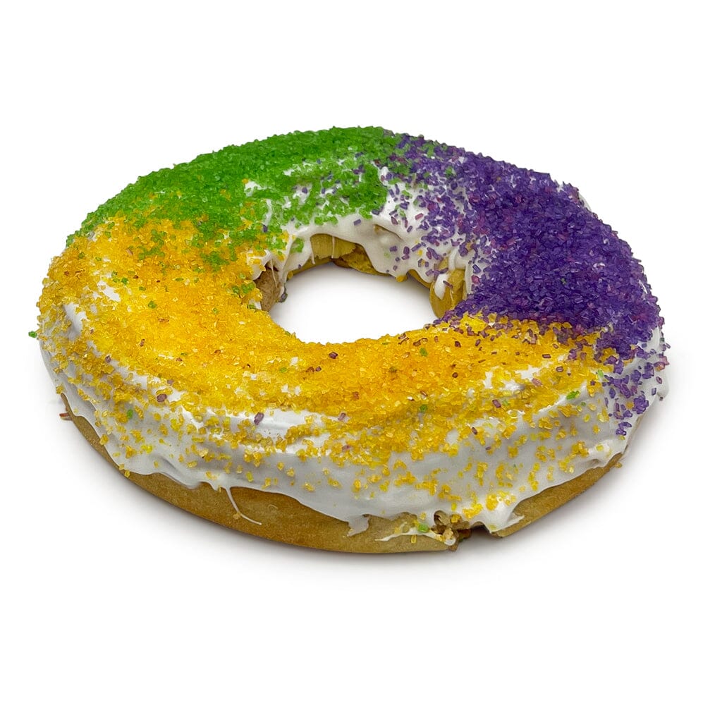 King Cake Seasonal Item Freed's Bakery Small Round (Serves 4-8) Cinnamon Sugar Plastic baby included on the side and not underneath King Cake