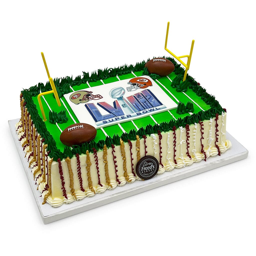 Big Game Field Football Cake Theme Cake Freed's Bakery 