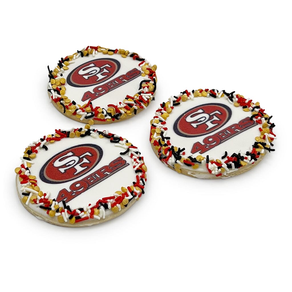 Big Game Cookies Cutout Cookie Freed's Bakery Six 49ers No - Do Not Individually Bag Cookies