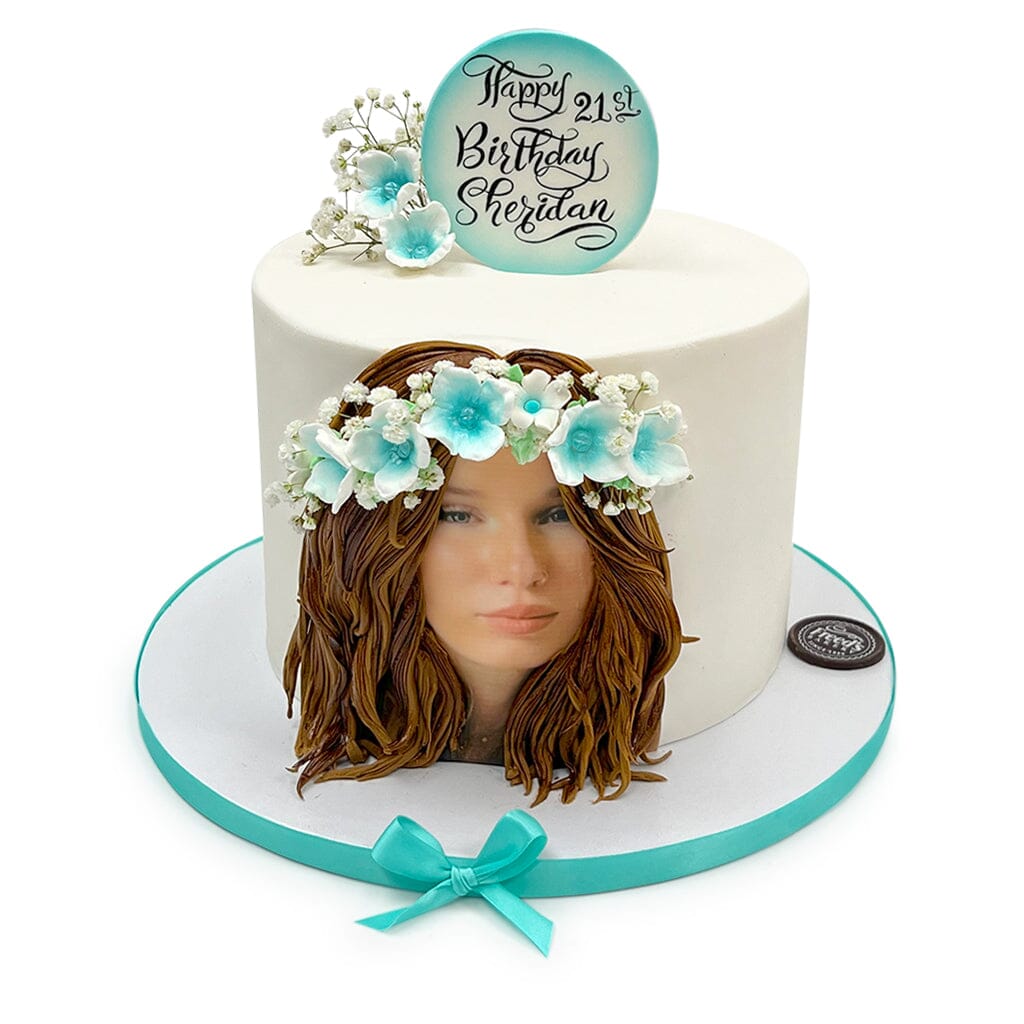 Lady in Bloom Theme Cake Freed's Bakery 
