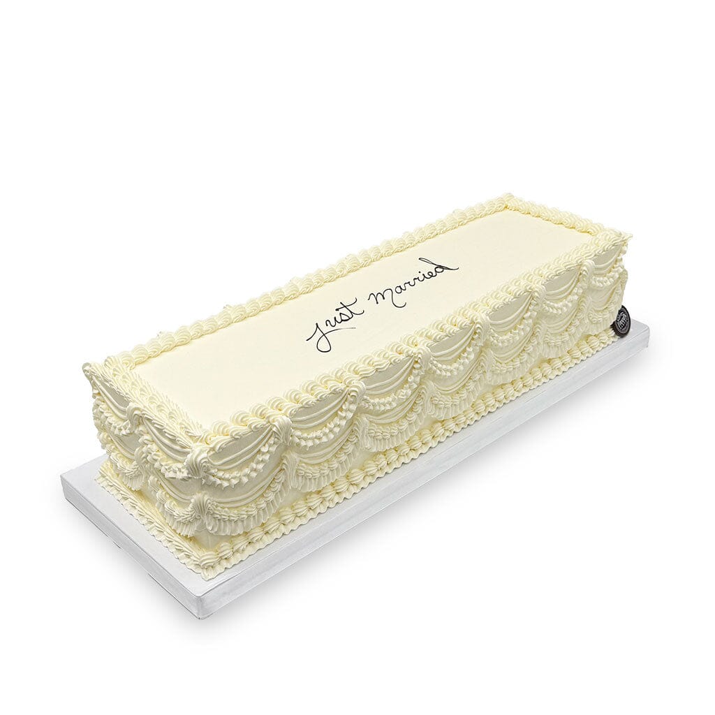 Vintage Newlywed Wedding Cake Theme Cake Freed's Bakery 