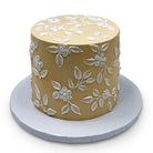 Painted White Flowers Theme Cake Freed's Bakery 