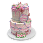 Pink Butterfly Charm Wedding Cake Freed's Bakery 