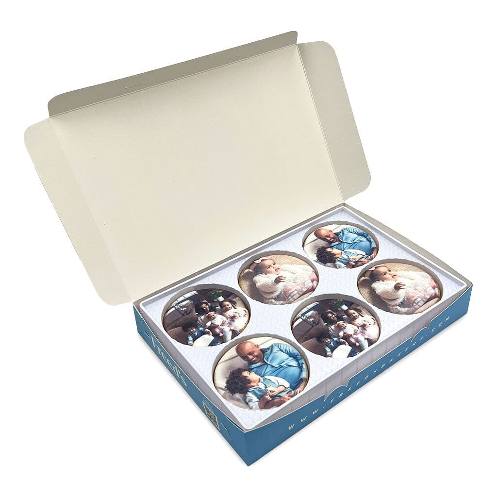 Custom Portrait Cookie Gift Box Gift Box Freed's Bakery 12 Cookies One Image 