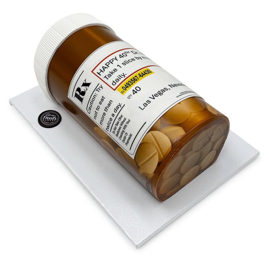 Prescription for Cake Theme Cake Freed's Bakery 