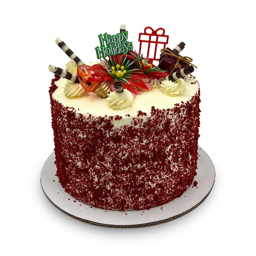 Christmas Red Velvet Dessert Cake Dessert Cake Freed's Bakery 7" Round (Serves 8-10) 