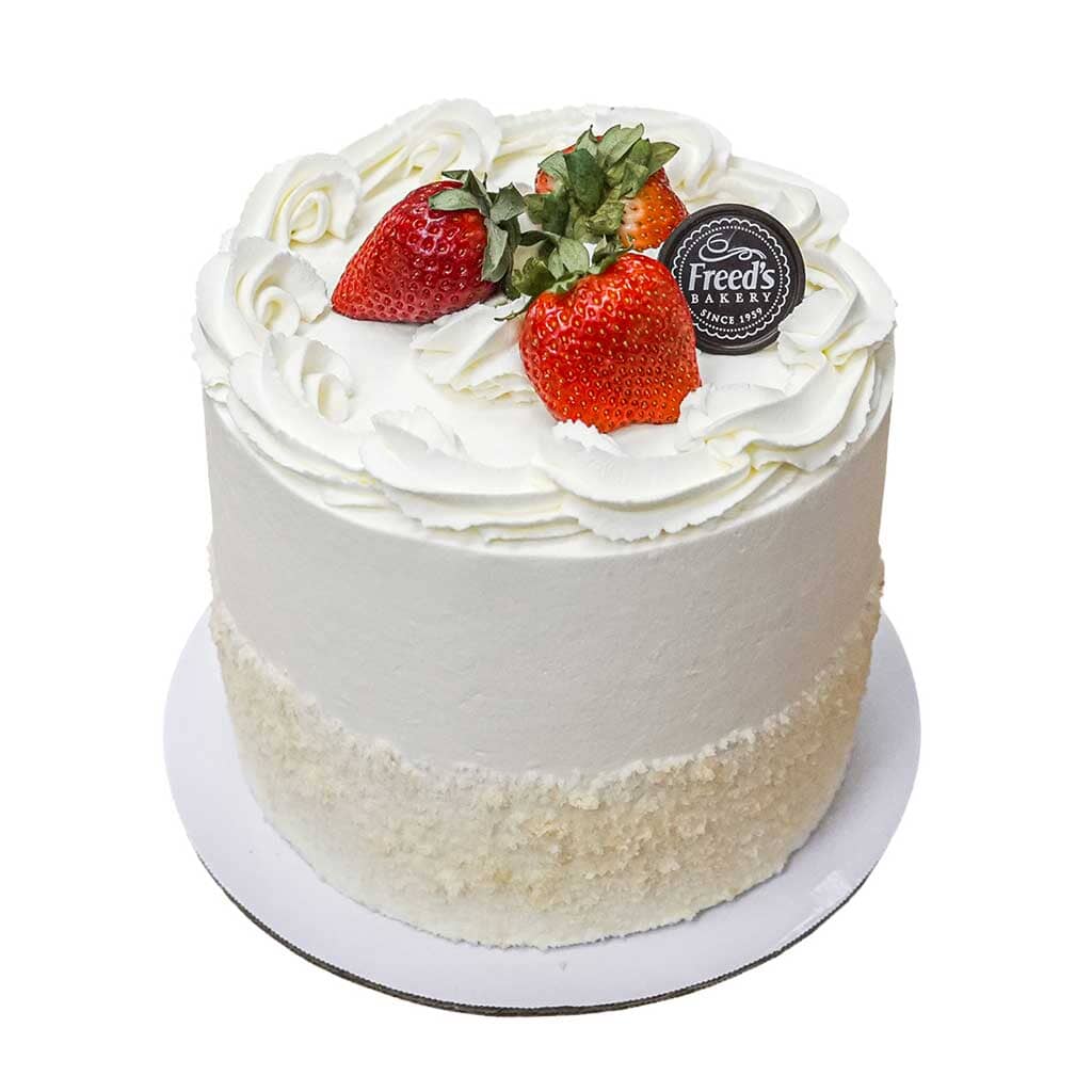 World Famous Strawberry Shortcake Fresh Fruit Dessert Cake Freed's Bakery 