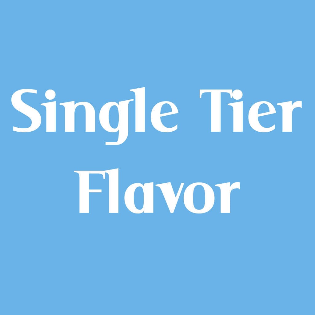 Option - Tiered Flavor Selection Product Option Freed's Bakery Single Tier Vanilla Cake w/ Bavarian Cream 