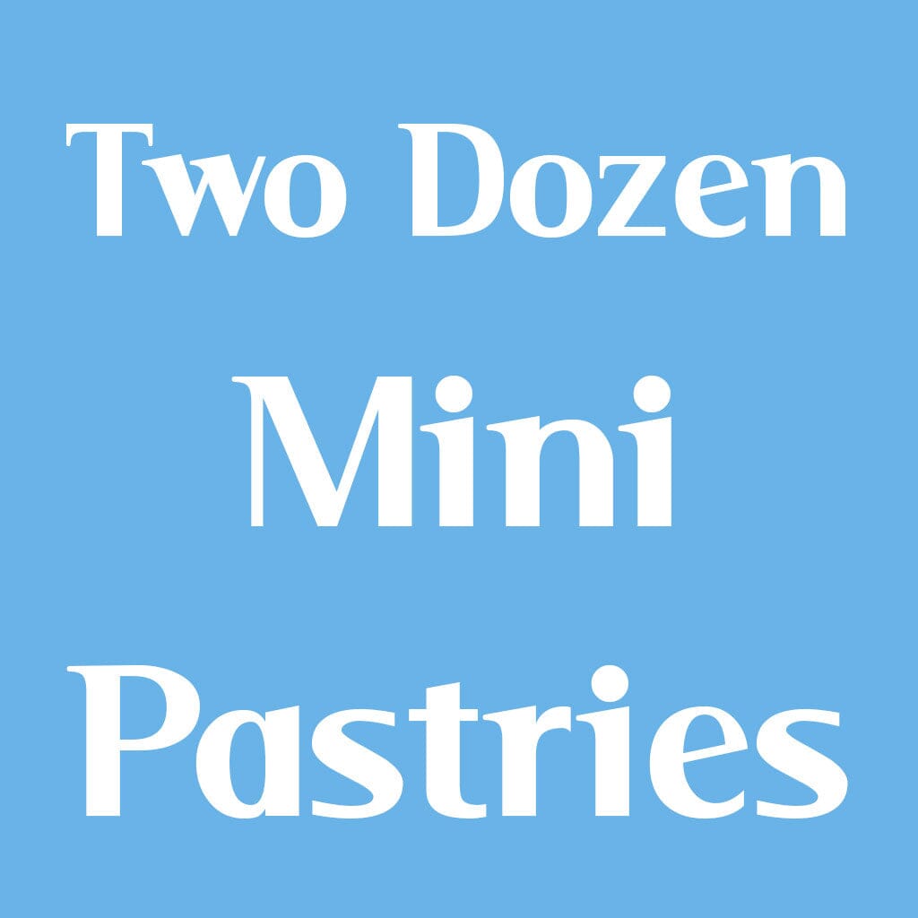 Quantity Selected Product Option Freed's Bakery Two Dozen Mini Pastries 