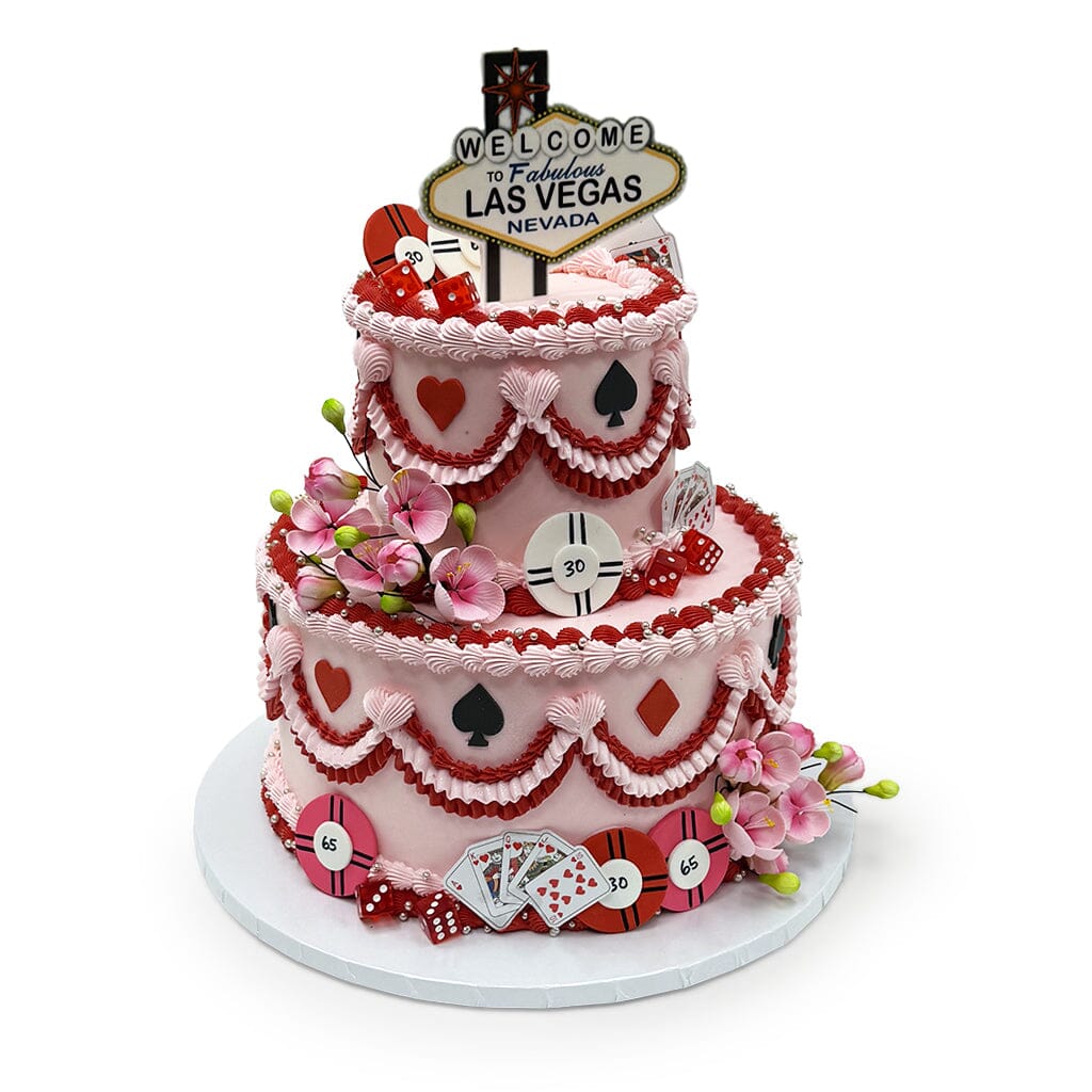 Viva Las Cakegas Wedding Cake Freed's Bakery 6" One Tier (Serves 4-8) 