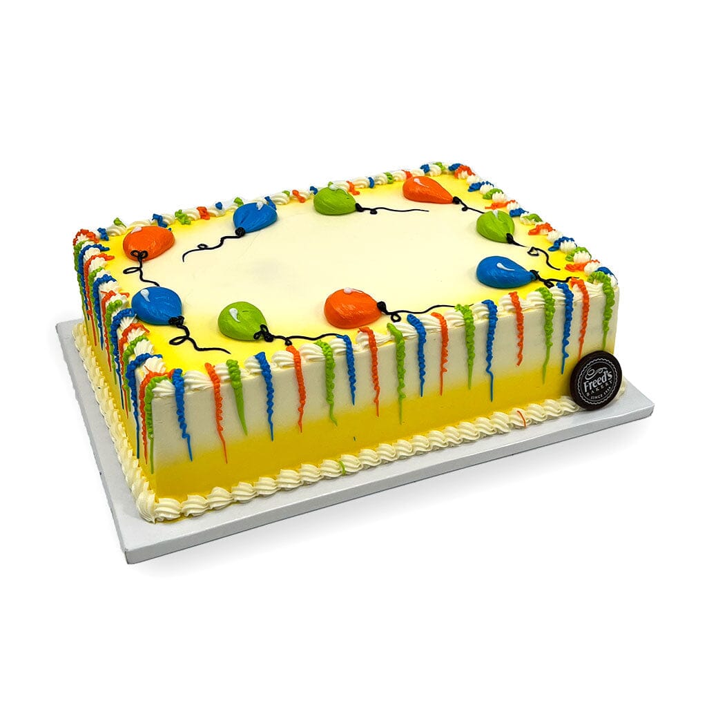 Bright Balloon Birthday Theme Cake Freed's Bakery 