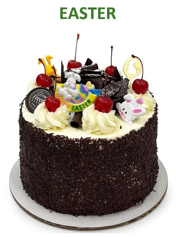 Vegas' Favorite Black Forest Cake Dessert Cake Freed's Bakery 7" Round (Serves 8-10) Add Easter Accents 