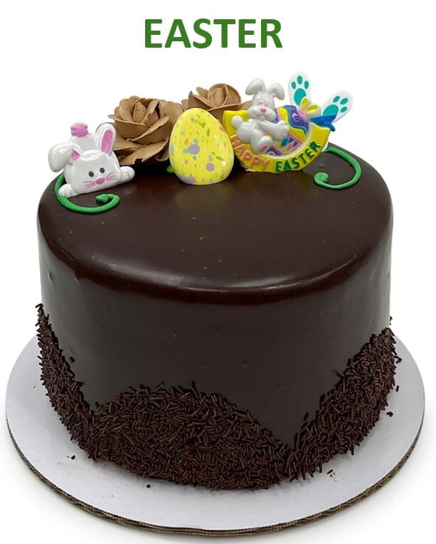 Chocolate Fudge Blackout Cake Dessert Cake Freed's Bakery 7" Round (Serves 8-10) Add Easter Accents 