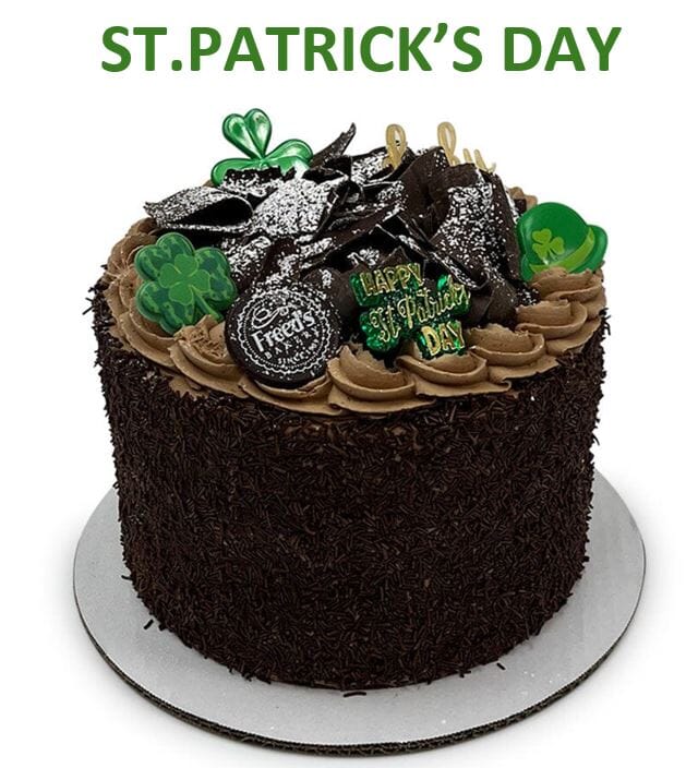 Bestselling Parisian Chocolate Cake Dessert Cake Freed's Bakery 7" Round (Serves 8-10) Add St. Patrick's Day Accents 