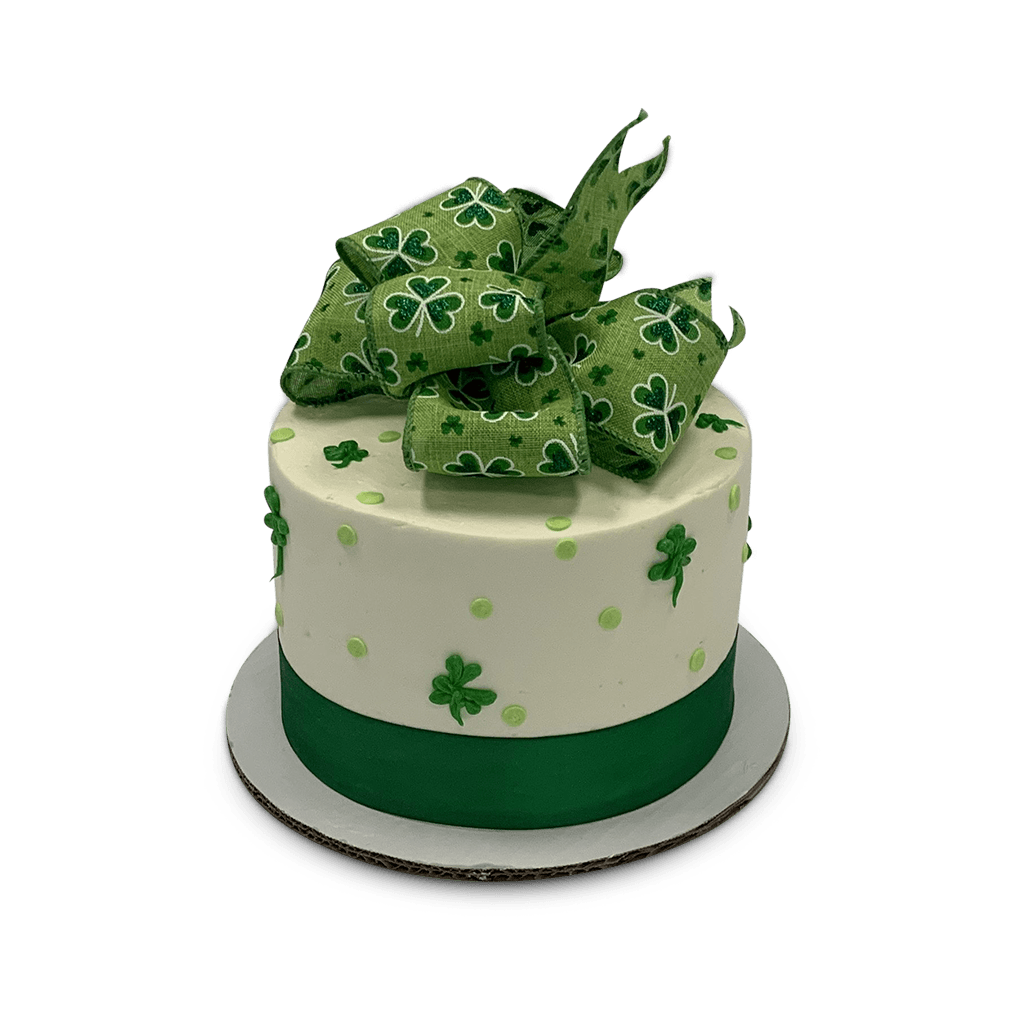 Shamrocks and Ribbon Theme Cake Freed's Bakery 