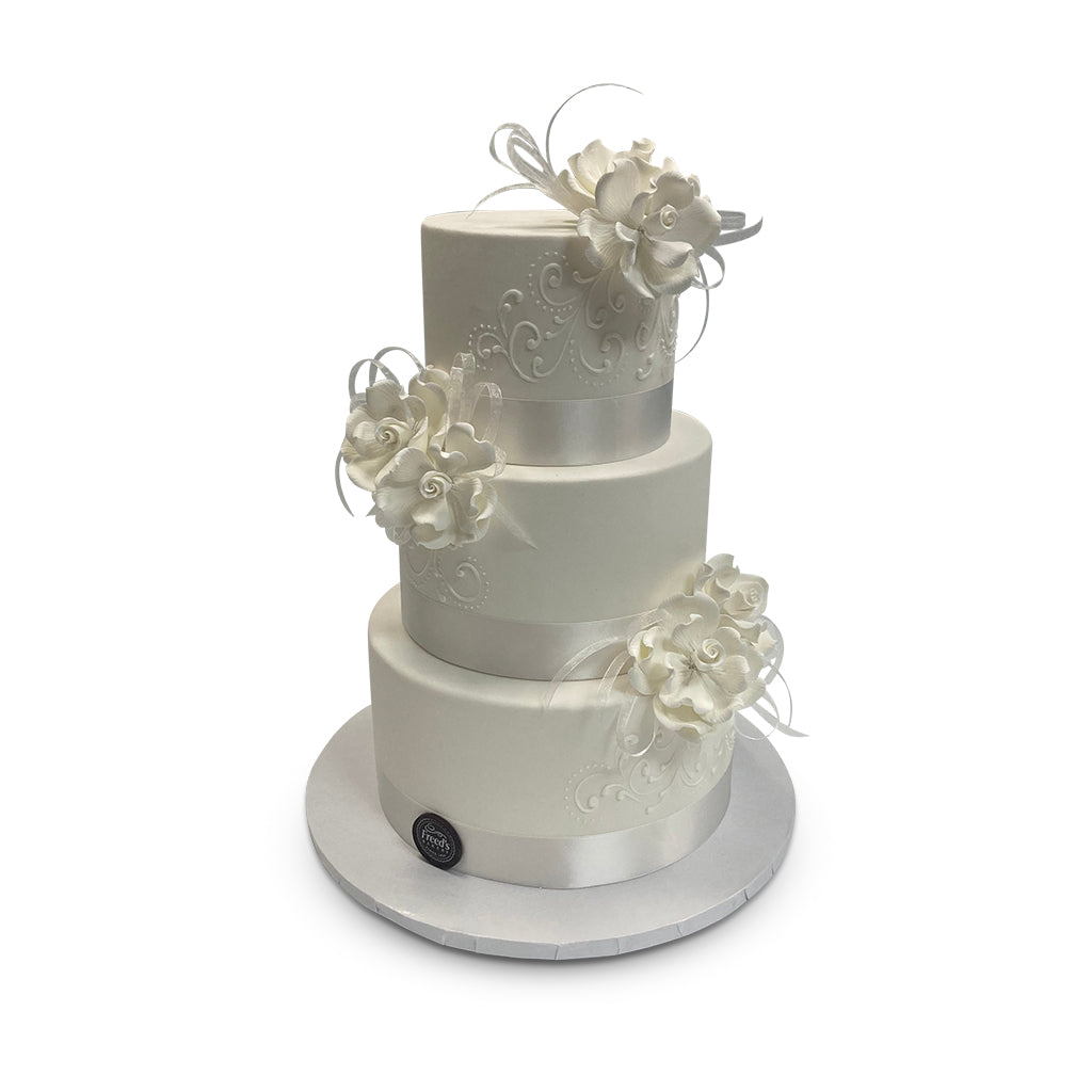 Simply Stunning Wedding Cake Freed's Bakery 