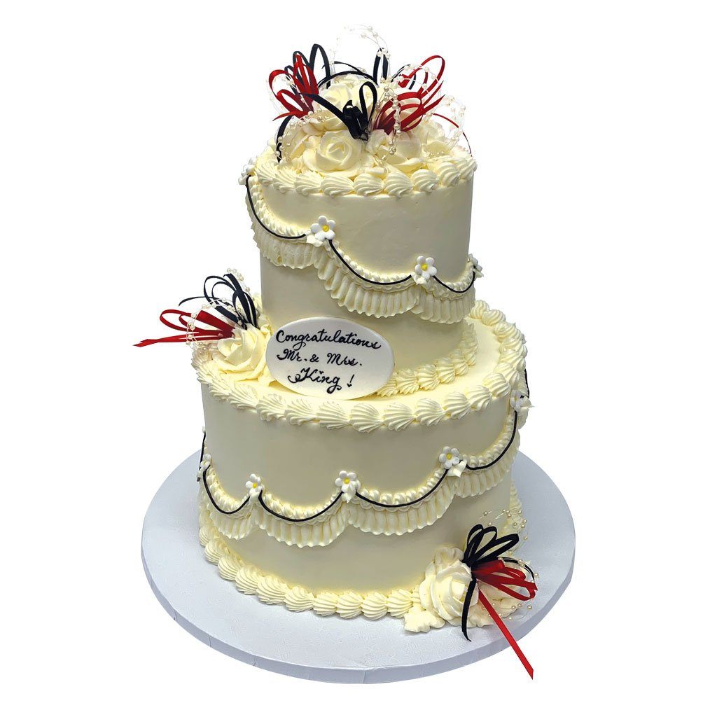 Black Tie Affair Wedding Cake Freed's Bakery 
