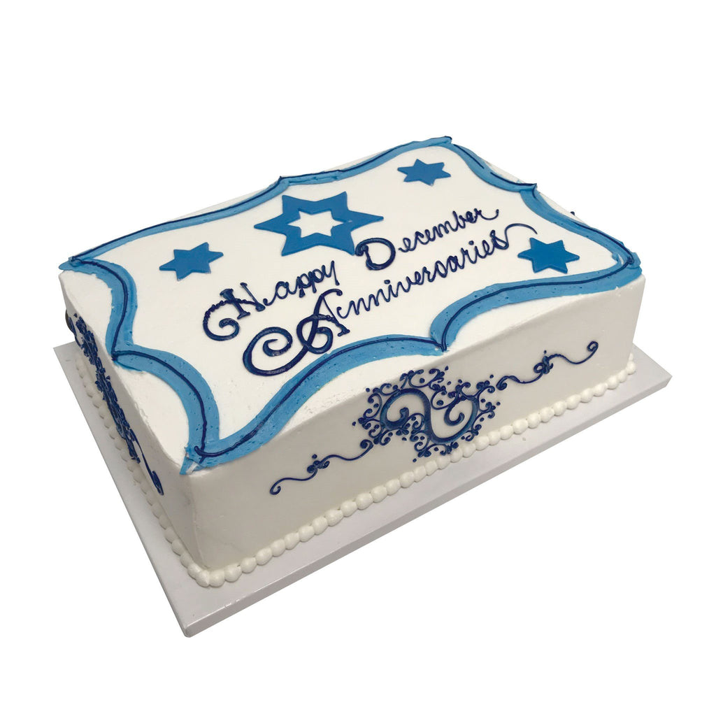 Blue Star Anniversary Theme Cake Freed's Bakery 