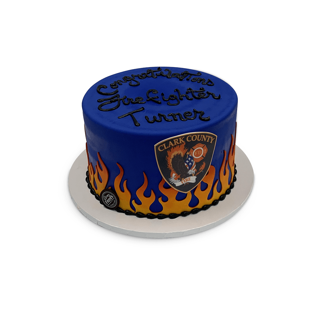 This Cake Is On Fire Theme Cake Freed's Bakery 