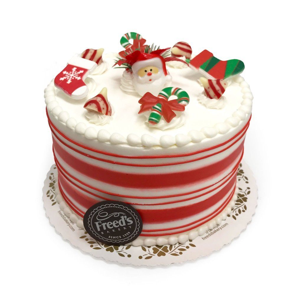 Candy Cane Swirl Theme Cake Freed's Bakery 