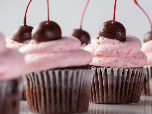 Chocolate Dipped Cherry Cupcake Cupcake Freed's Bakery 