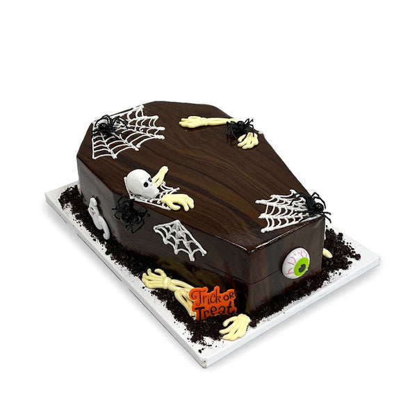 Halloween Lambeth Coffin Cake - Lil Cupcake Monkey