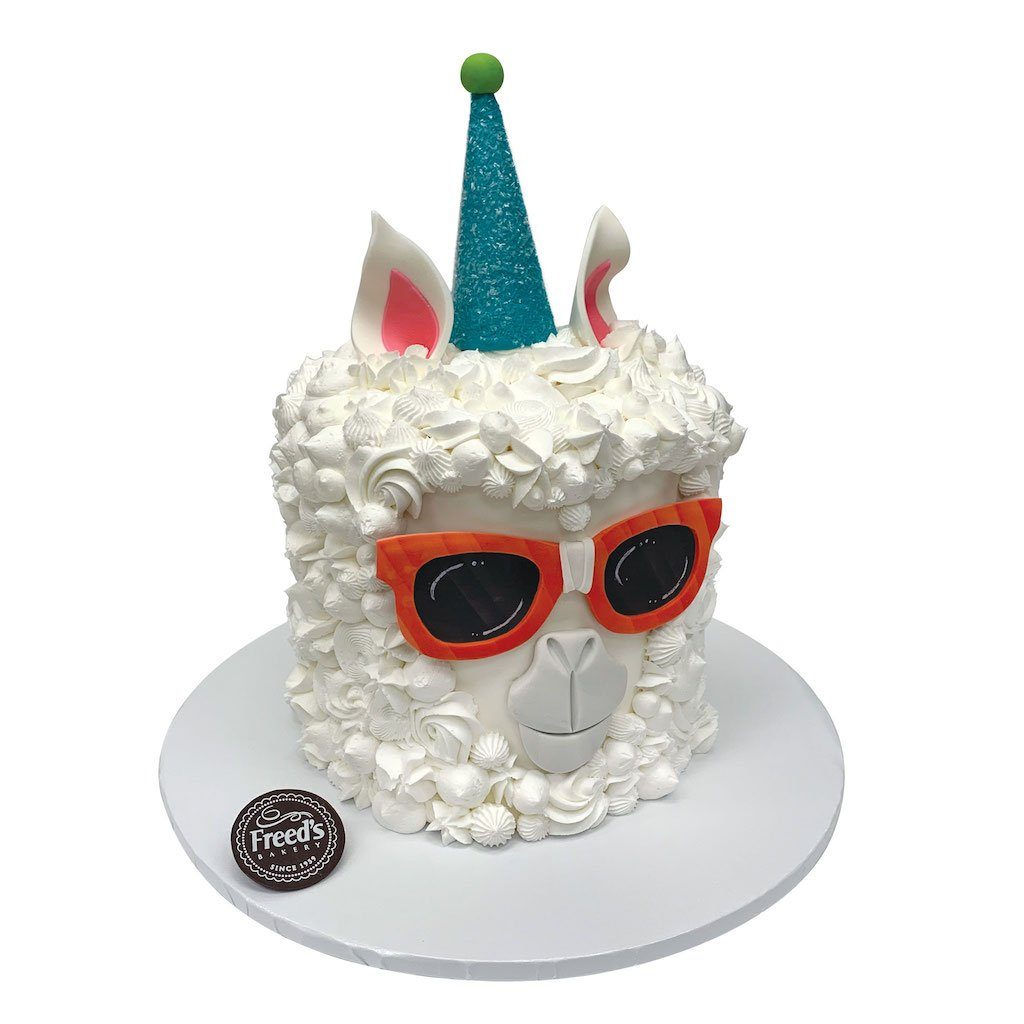 Party Llama Theme Cake Freed's Bakery 