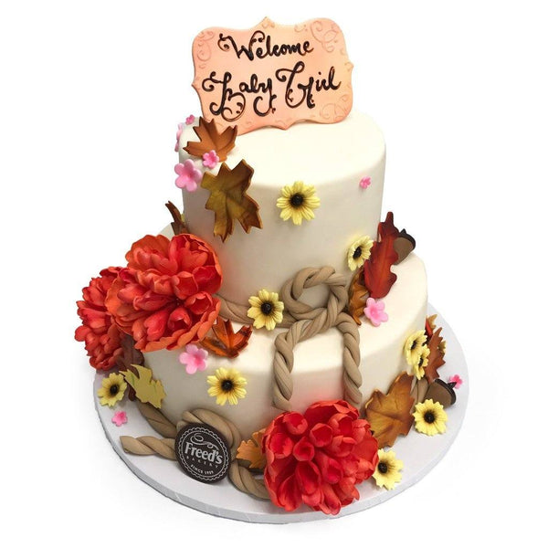 Half Sheet Ocean Breeze Flower Garden Cake – Country Cakes & Bakes