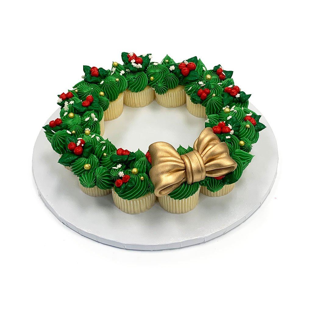 Cupcake Wreath Holiday Item Freed's Bakery 