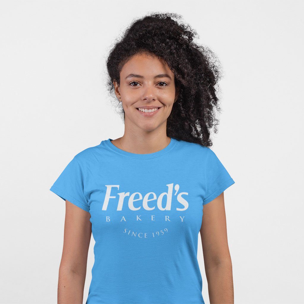 Freed's Signature Tee Shirts Freed's Bakery XS Heather Blue 