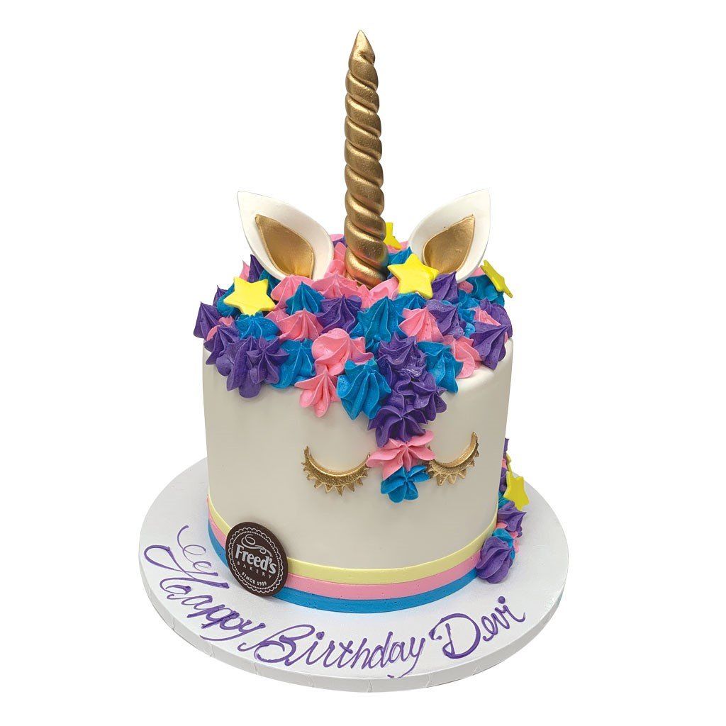 Diva Unicorn Theme Cake Freed's Bakery 
