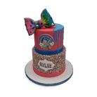 Sprinkles and RainBOWS Theme Cake Freed's Bakery 