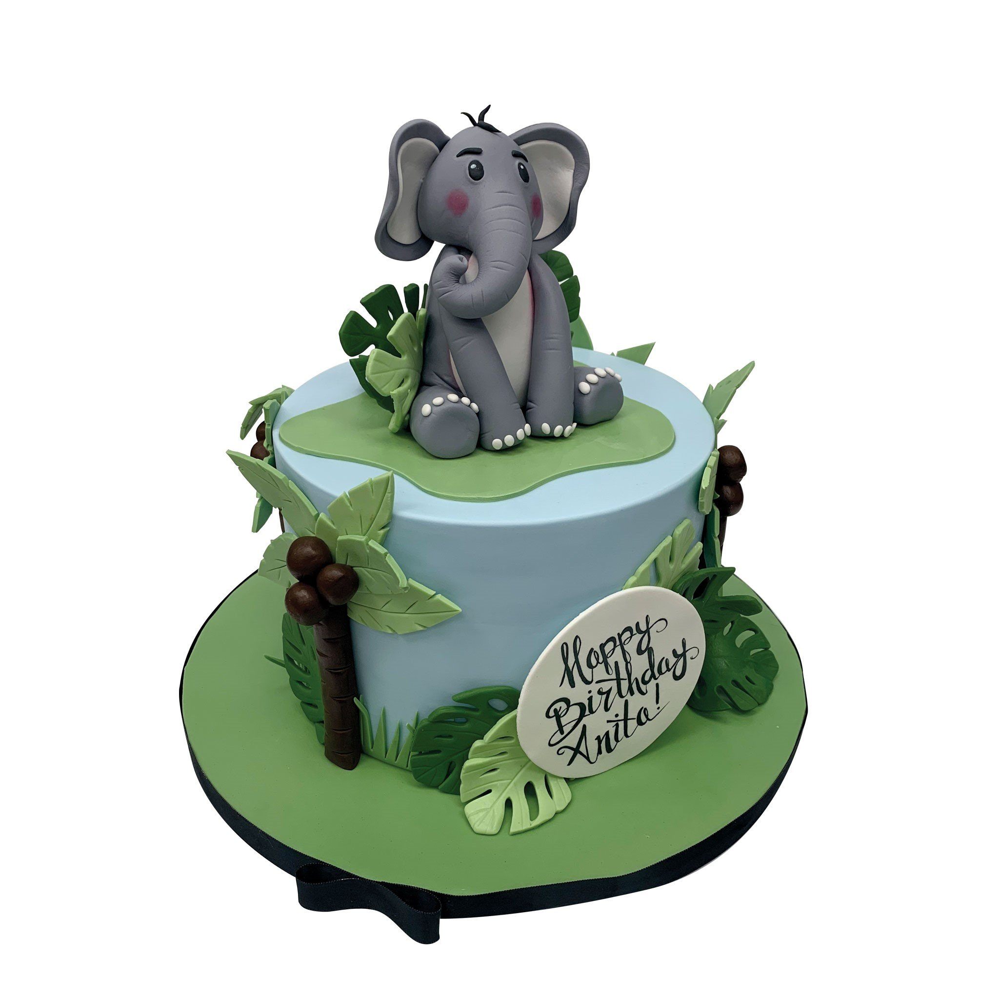 Little Elephant cake/First birthday cake – Runaway Cupcakes