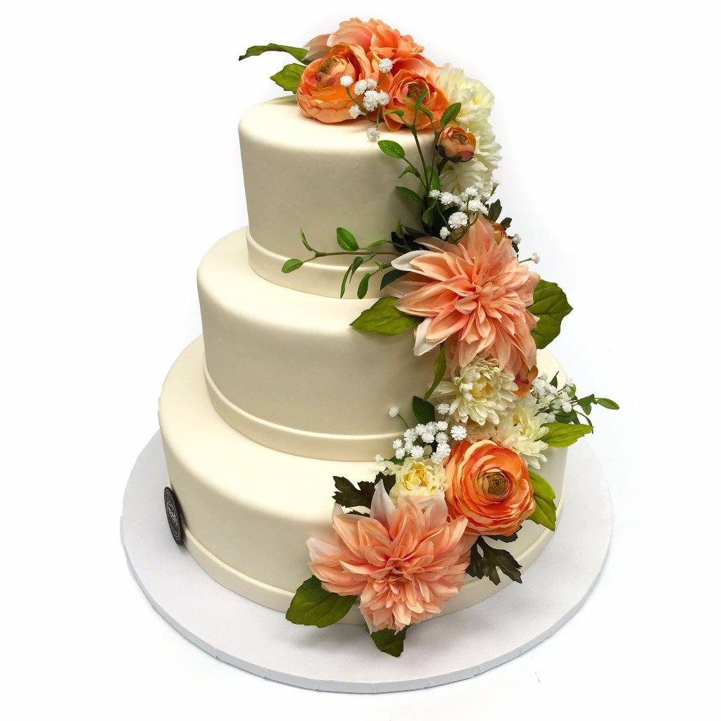 How to use Artificial flowers on Fondant Cakes and Cream Cakes - YouTube