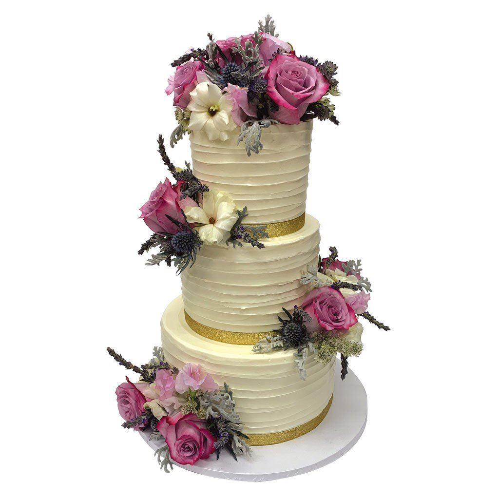 Florally Ever After Wedding Cake Freed's Bakery 
