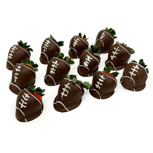 chocolate fsu strawberry football helmets Football Decorated Chocolate Covered Strawberries Dozen